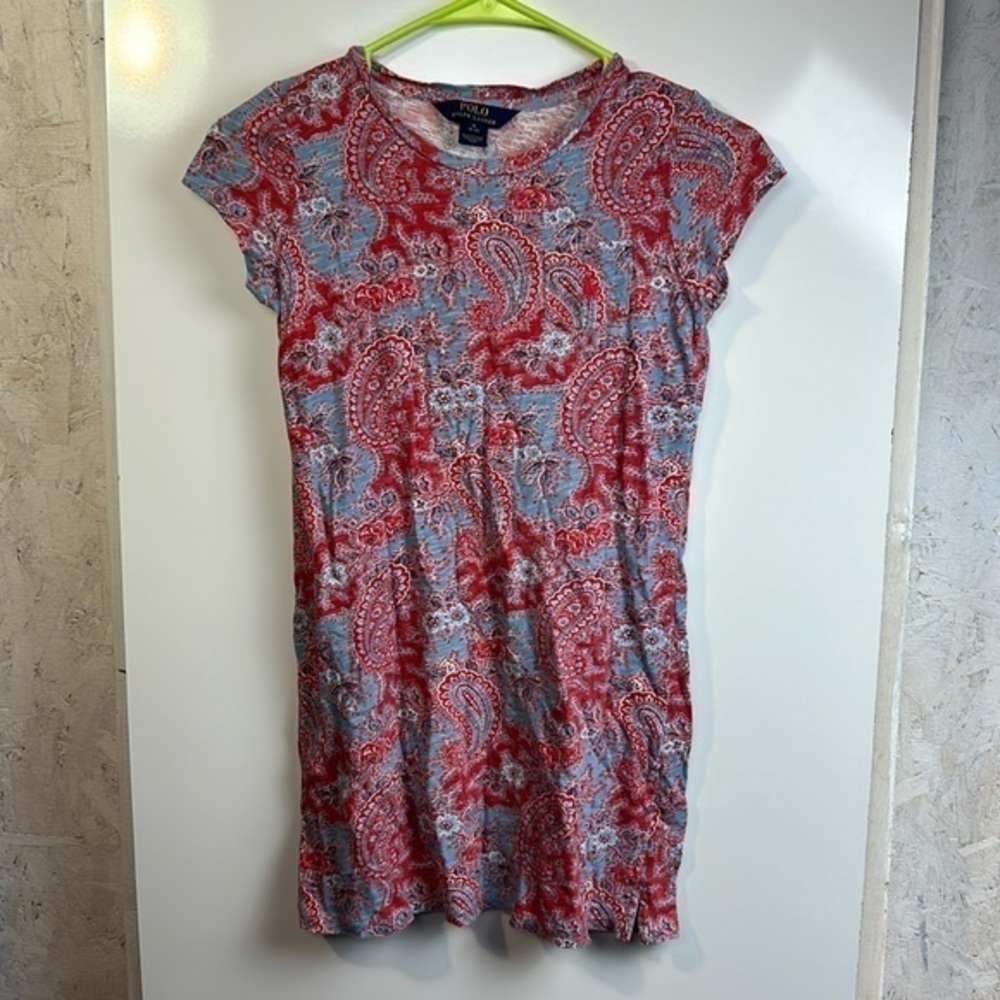 Polo Ralph Lauren‎ paisley kids dress sz M